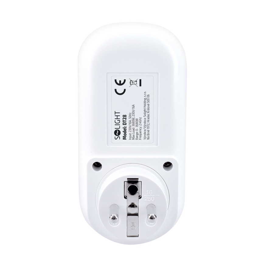 Inteligentne gniazdo z licznikiem zużycia energii elektrycznej 230V Wi-Fi Tuya