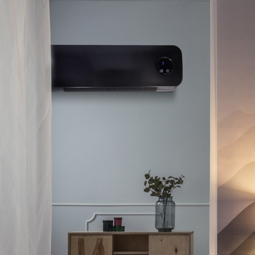 Ceramiczny grzejnik łazienkowy 1000/2000 W/230 V IP24 + zdalne sterowanie