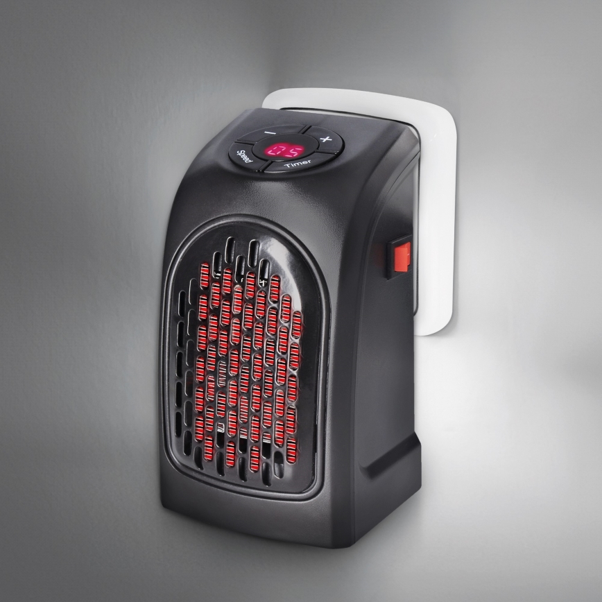 Mini wentylator z ceramicznym elementem grzewczym do gniazda 350W/230V