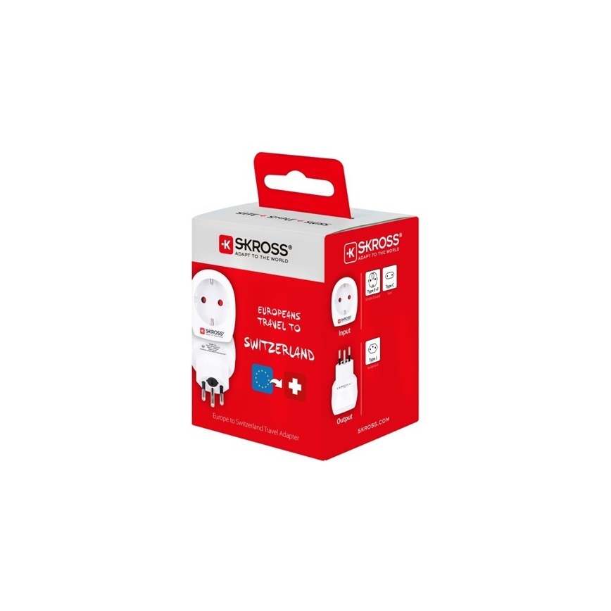 Adapter podróżny do Szwajcarii 230V