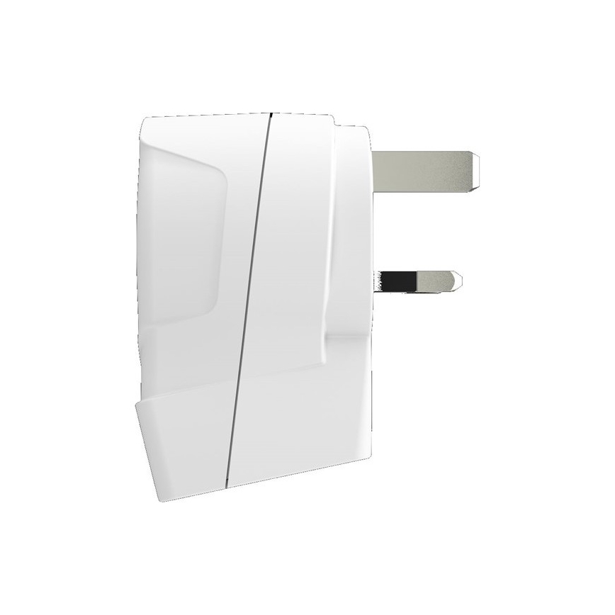 Adapter podróżny do UK 230V + 2x port USB