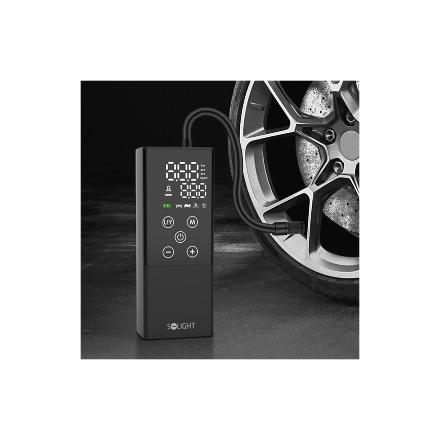 Cyfrowy kompresor kieszonkowy 2000 mAh 5V czarny