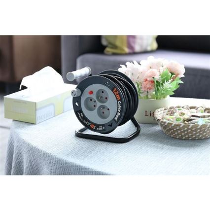 Przedłużacz na bębnie 3-gniazdowy 12 m