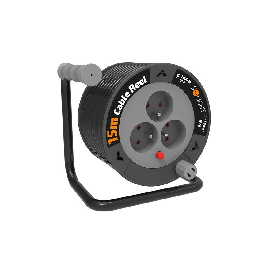 Przedłużacz bębnowy 3-gniazdowy 12 m