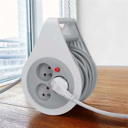 Przedłużacz bębnowy 3 gniazda 10 m