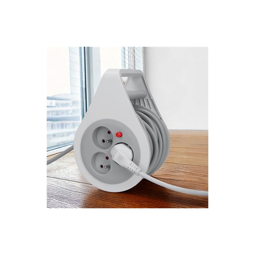 Przedłużacz bębnowy 3 gniazda 10 m