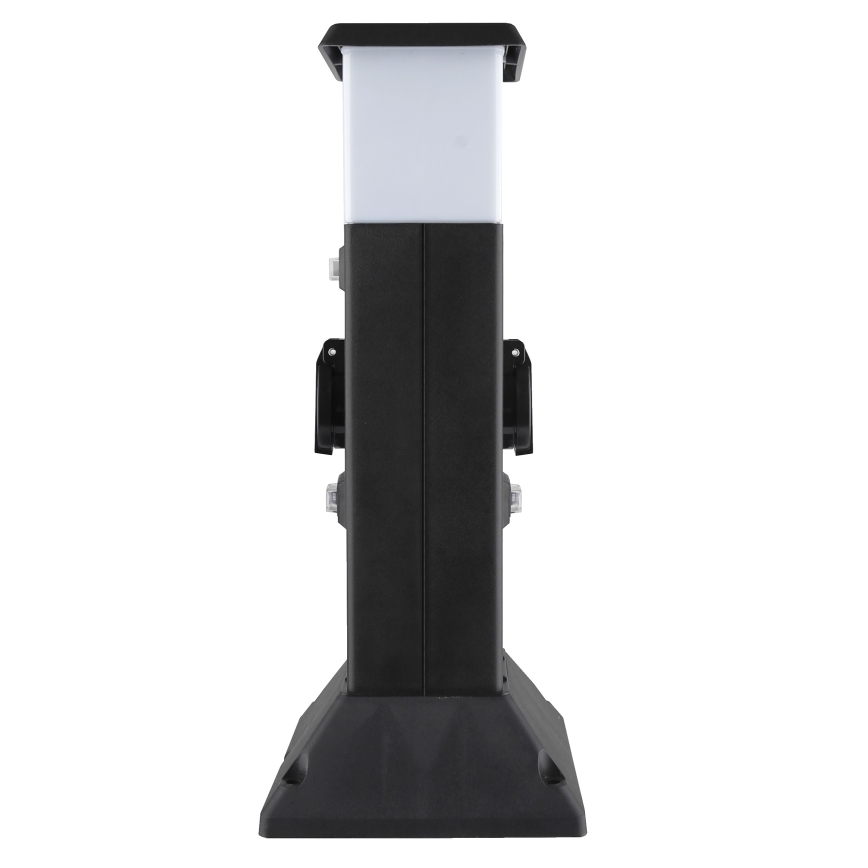 Lampa zewnętrzna z dwoma gniazdkami 1xE14/15W/230V IP44 czarny