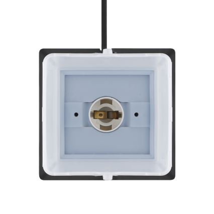 Lampa zewnętrzna z dwoma gniazdkami 1xE14/15W/230V IP44 czarny
