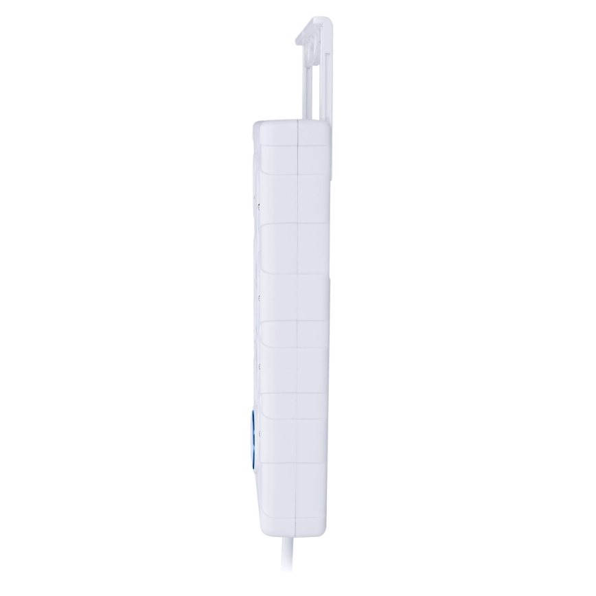 Listwa zasilająca z wyłącznikiem 8 gniazd, typ E + 1xUSB-A + 1xUSB-C, 2 m, biały