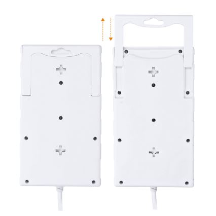 Listwa zasilająca z wyłącznikiem 8 gniazd, typ E + 1xUSB-A + 1xUSB-C, 2 m, biały