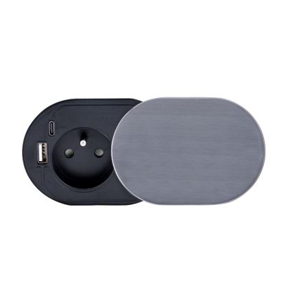 Wbudo gniazdo 1Z + USB A+C