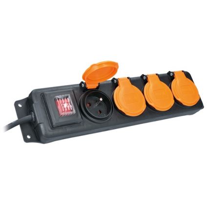 Przedłużacz 4Z 3m IP44