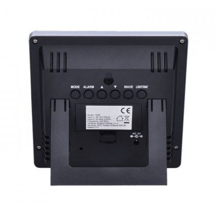 Stacja meteorologiczna z wyświetlaczem LCD 230V/2xAAA + 2xAAA czarny
