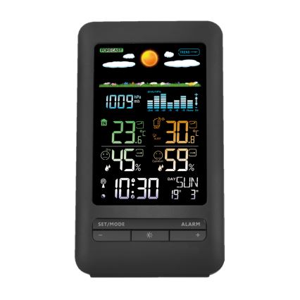 Stacja meteorologiczna z wyświetlaczem LCD 2xAA + 2xAA czarny
