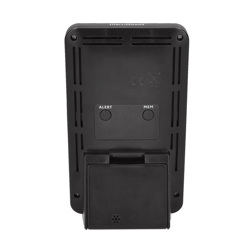 Stacja pogodowa z wyświetlaczem LCD 2xAA + 2xAA czarna