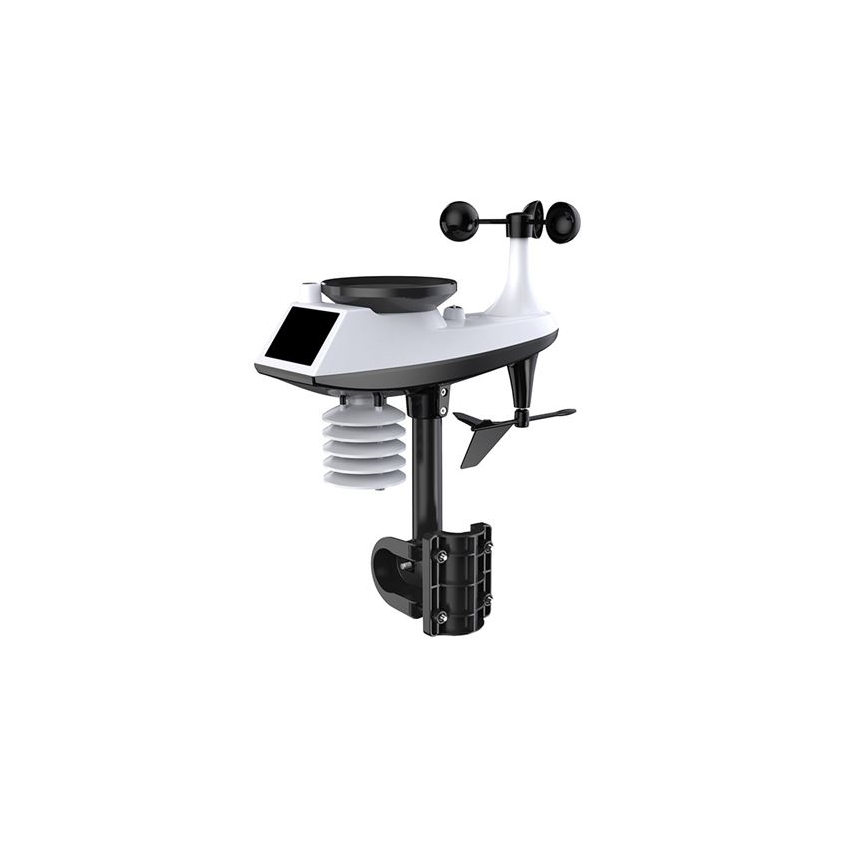 Profesjonalna stacja pogodowa z wyświetlaczem LCD, zasilanie 5V/2xAA + 3xAAA, Wi-Fi