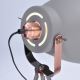 LED Lampa podłogowa 1xE27/10W/230V szary 145cm