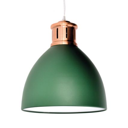 Żyrandol 1xE27/60W/230V zielony 30cm