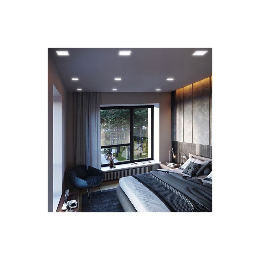 LED oprawa sufitowa wpuszczana LED/12W/230V 3000/4000/6000K 17x17 cm biała