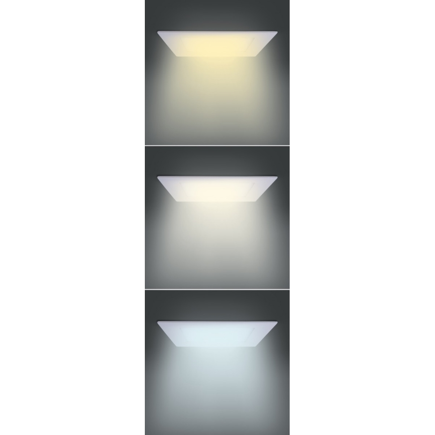 Wpuszczana oprawa sufitowa LED/18W/230V 3000/4000/6000K 22,5x22,5 cm biała