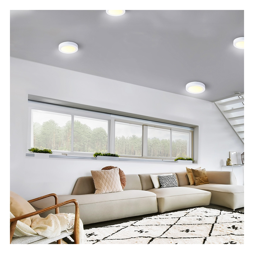 Oprawa sufitowa LED/12W/230V 3000/4000/6000K śr. 17 cm biała