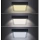 LED Plafon LED/12W/230V 3000/4000/6000K czarny kwadratowy