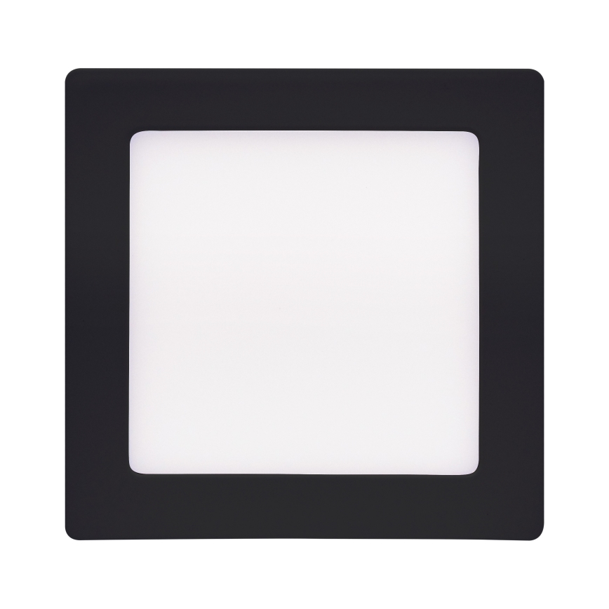 LED Plafon LED/12W/230V 3000/4000/6000K czarny kwadratowy