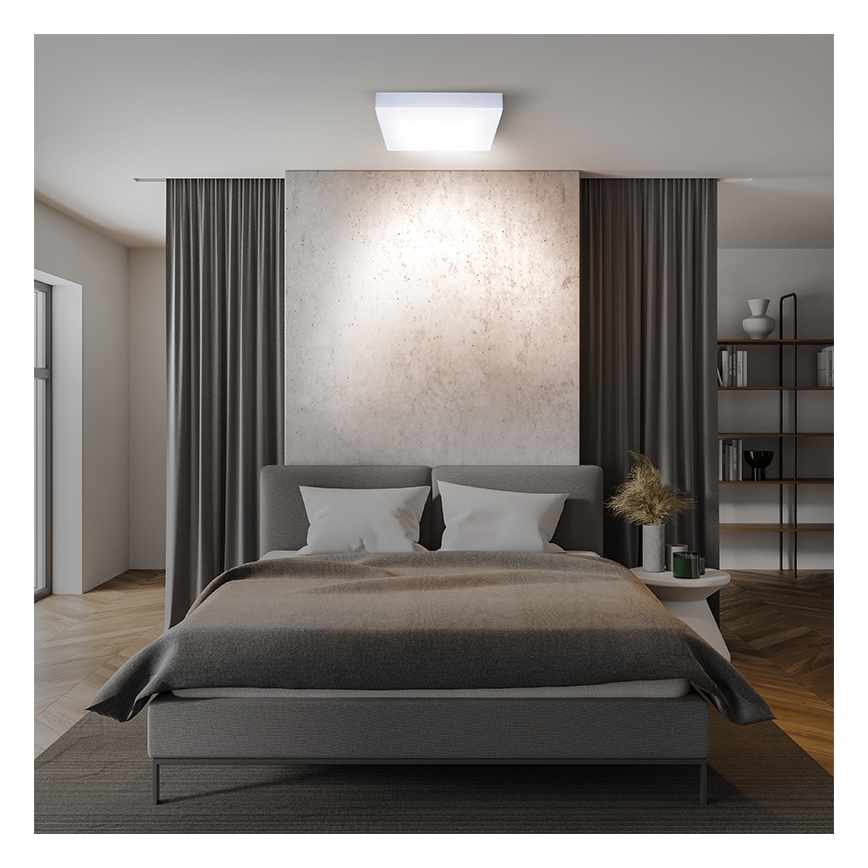 Lampa sufitowa LED/18W/230V 3000/4000/6000K 22,5x22,5 cm biała