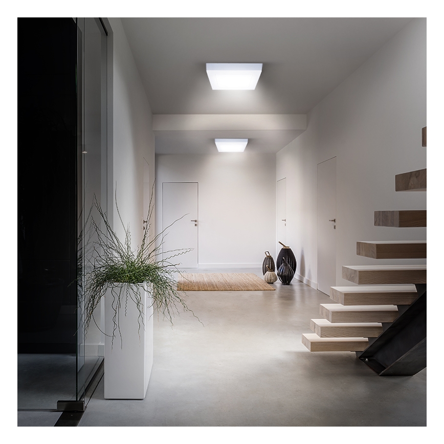 Lampa sufitowa LED/18W/230V 3000/4000/6000K 22,5x22,5 cm biała