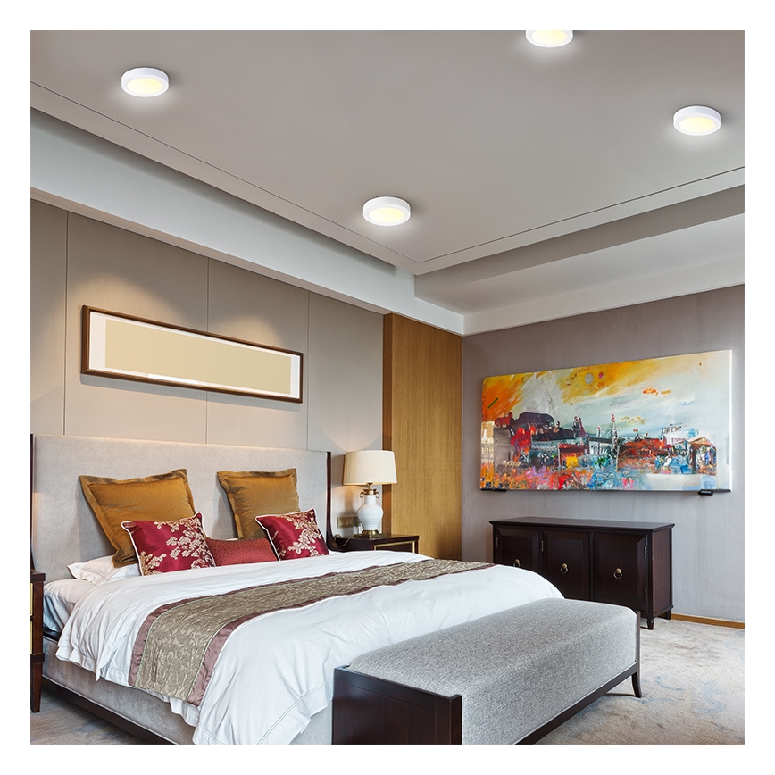 Oprawa sufitowa LED/24W/230V 3000/4000/6000K śr. 30 cm biała