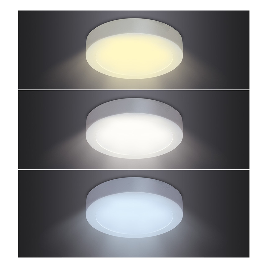 Oprawa sufitowa LED/24W/230V 3000/4000/6000K śr. 30 cm biała