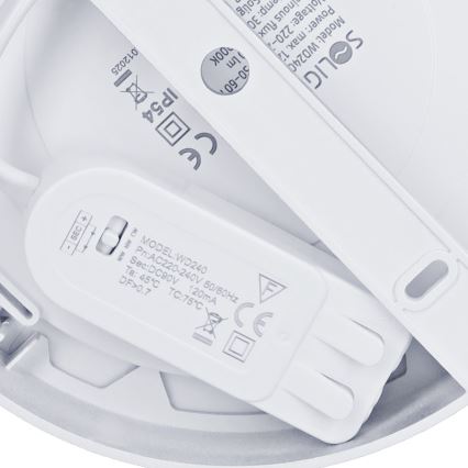 Panel LED natynkowy/wpuszczany 2w1 LED/12W/230V 3000/4000/6000K śr.17 cm IP54 srebrny