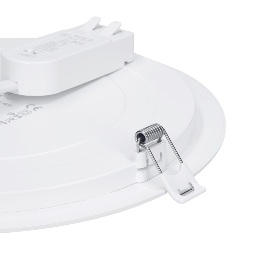 Panel LED natynkowy/wpuszczany 2w1 LED/12W/230V 3000/4000/6000K śr.17 cm IP54 srebrny
