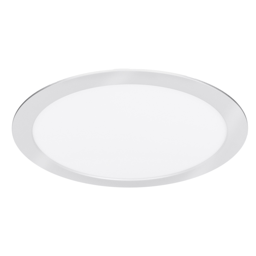 LED panel przysufitowy/wpuszczany 2 w 1 18W/230V 3000/4000/6000K śr. 22,5 cm IP54 srebrny