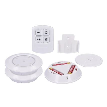 SADA 3x LED Oświetlenie ściemnialne z pilotem zdalnego sterowania LED/3xAAA