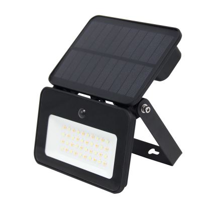 Regulowany LED reflektor solarny z czujnikiem ruchu i zmierzchu LED/6W/3,7V 2200 mAh 3000/4000/6500K IP65