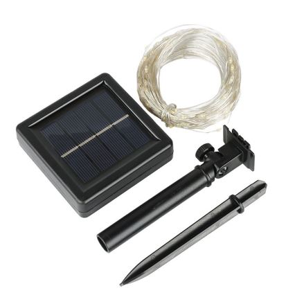 Solarny łańcuch dekoracyjny LED 22 m, 3,7 V, 800 mAh