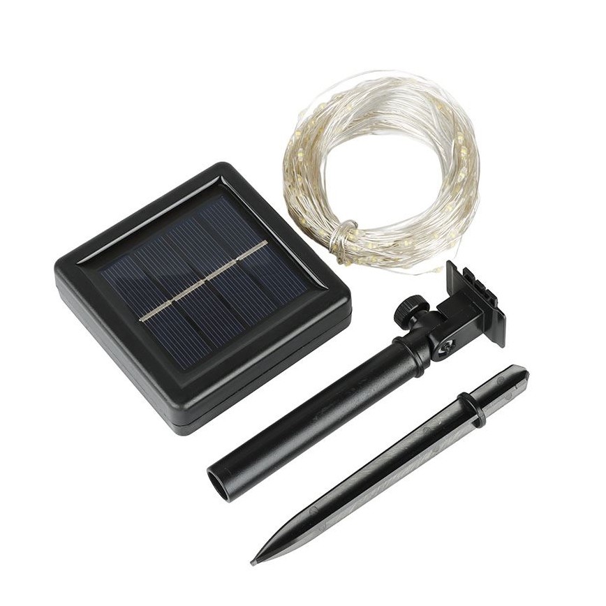 Solarny łańcuch dekoracyjny LED 22 m, 3,7 V, 800 mAh