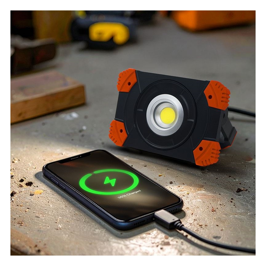 Akumulatorowy reflektor LED 10 W, 3,7 V, 4400 mAh
