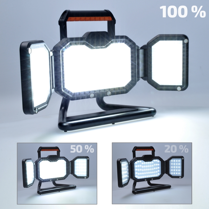 LED Ściemnialny naświetlacz akumulatorowy LED/30W/6600 mAh 4000K IP54
