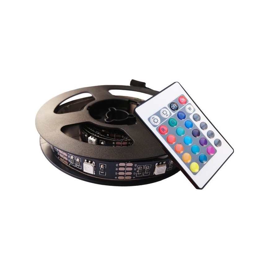 SADA 2x LED RGB Taśma do telewizora z pilotem dalnego sterowania LED/USB 2x50cm
