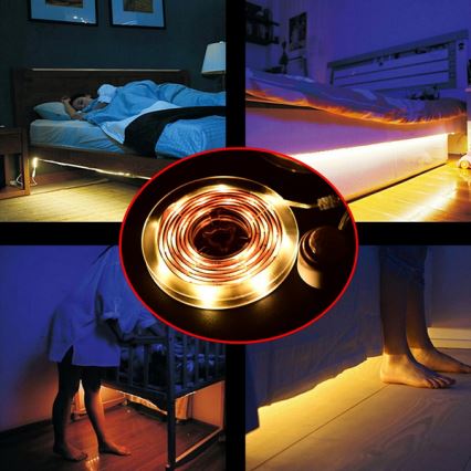 LED taśma z czujnikiem se senzorem 4xAAA 1m
