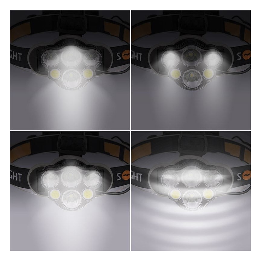 LED Czołówka akumulatorowa LED/USB IP44