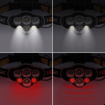 LED Czołówka akumulatorowa LED/USB IP44