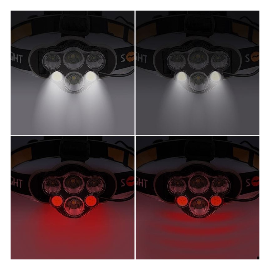 LED Czołówka akumulatorowa LED/USB IP44