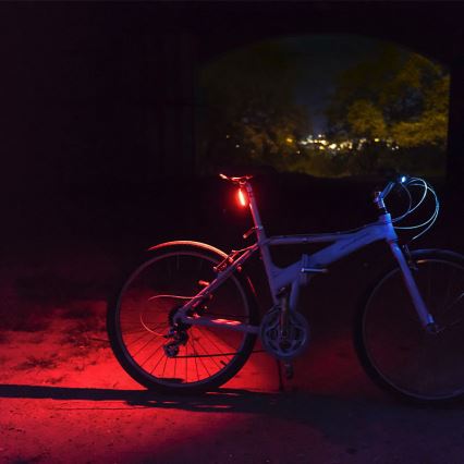 LED Akumulatorowe tylne światło rowerowe LED/600mAh/5V IP44