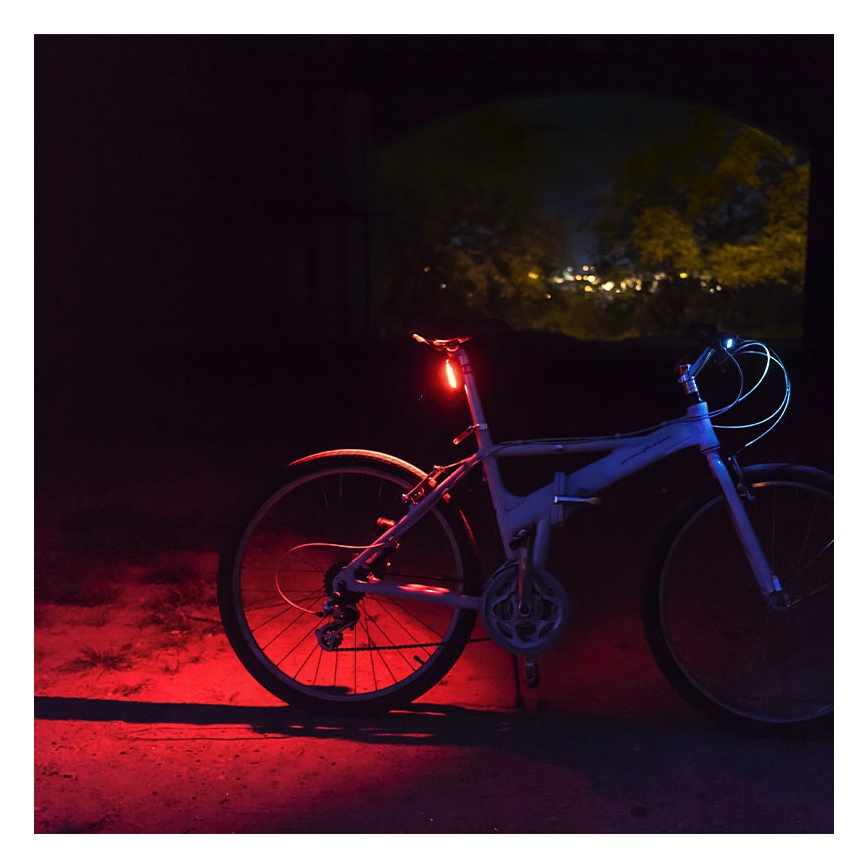 LED Akumulatorowe tylne światło rowerowe LED/600mAh/5V IP44