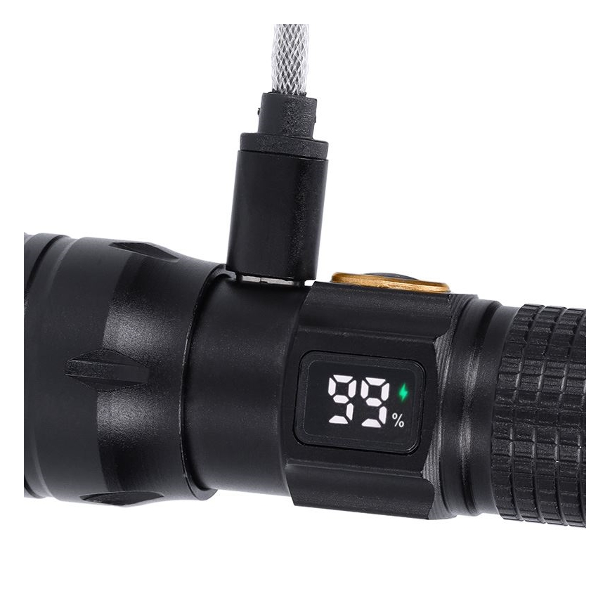 LED Ładowalna latarka LED/3,7V 1200 mAh