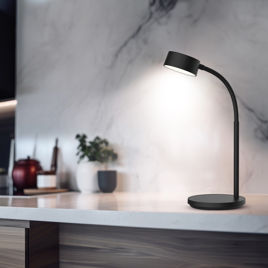 LED Ściemnialna dotykowa lampa stołowa LED/4,5W/5V 3000/4000/6500K czarny