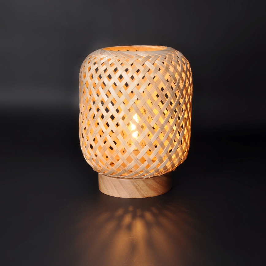 LED Dekoracyjna Lampa stołowa BOHO LED/2xAAA rattan